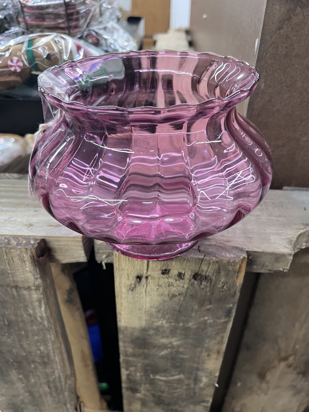 Vintage Pilgrim Glass In Cranberry
